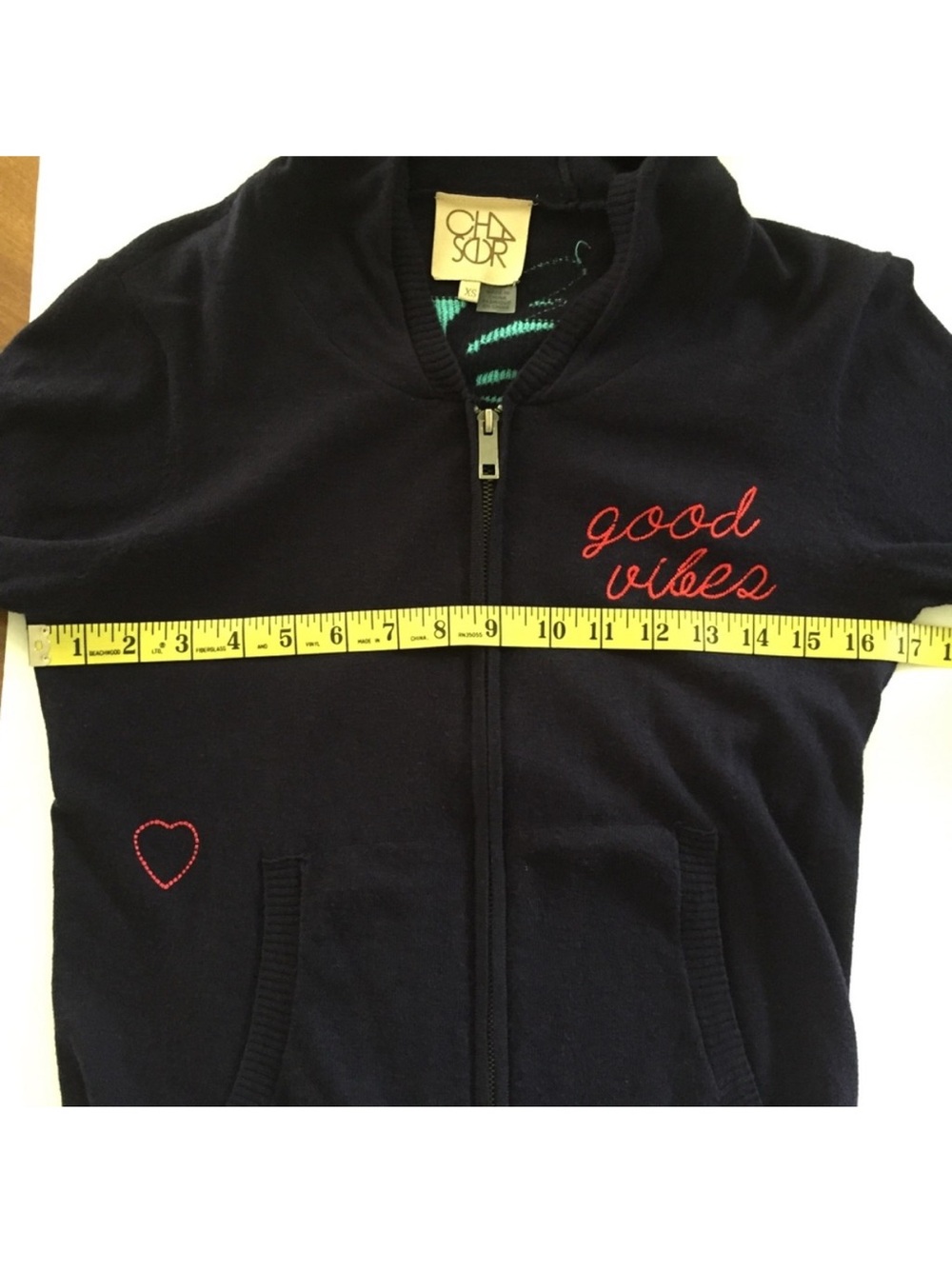 Chaser Good Vibes Cardigan Zip Up Hoodie - Picture 6 of 8